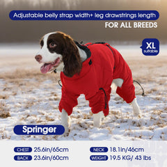 FUAMEY soft fleece lining keeps your dog warm on frosty mornings and evening strolls.