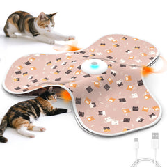 FUGODIWI interactive cat toy pink full setup for indoor play and enrichment.