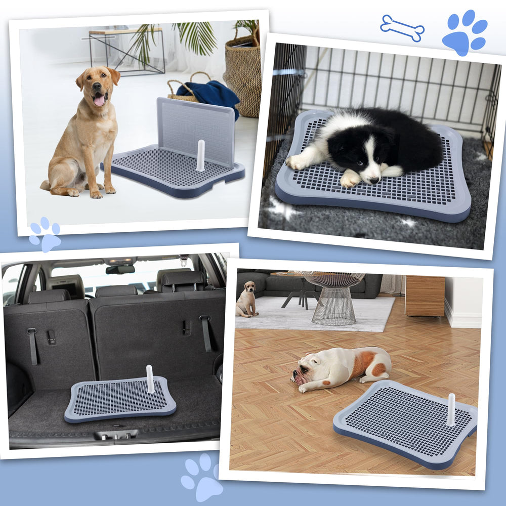 FUGODIWI Pee Pad Holder indoor-outdoor use image shows versatile placement.