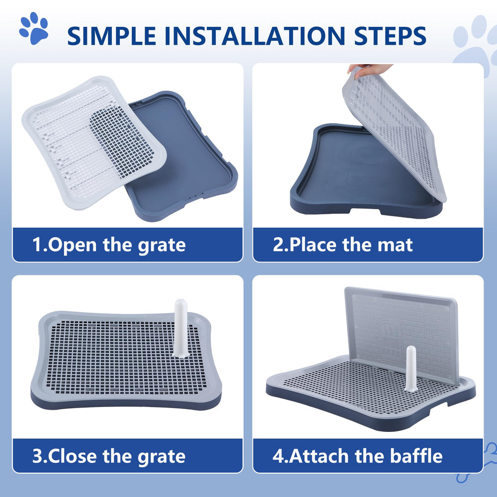 FUGODIWI Pee Pad Holder non-slip feet closeup emphasizes floor protection.