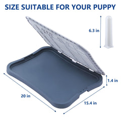FUGODIWI Pee Pad Holder top view reveals roomy 20x15.4 inch tray for puppies.