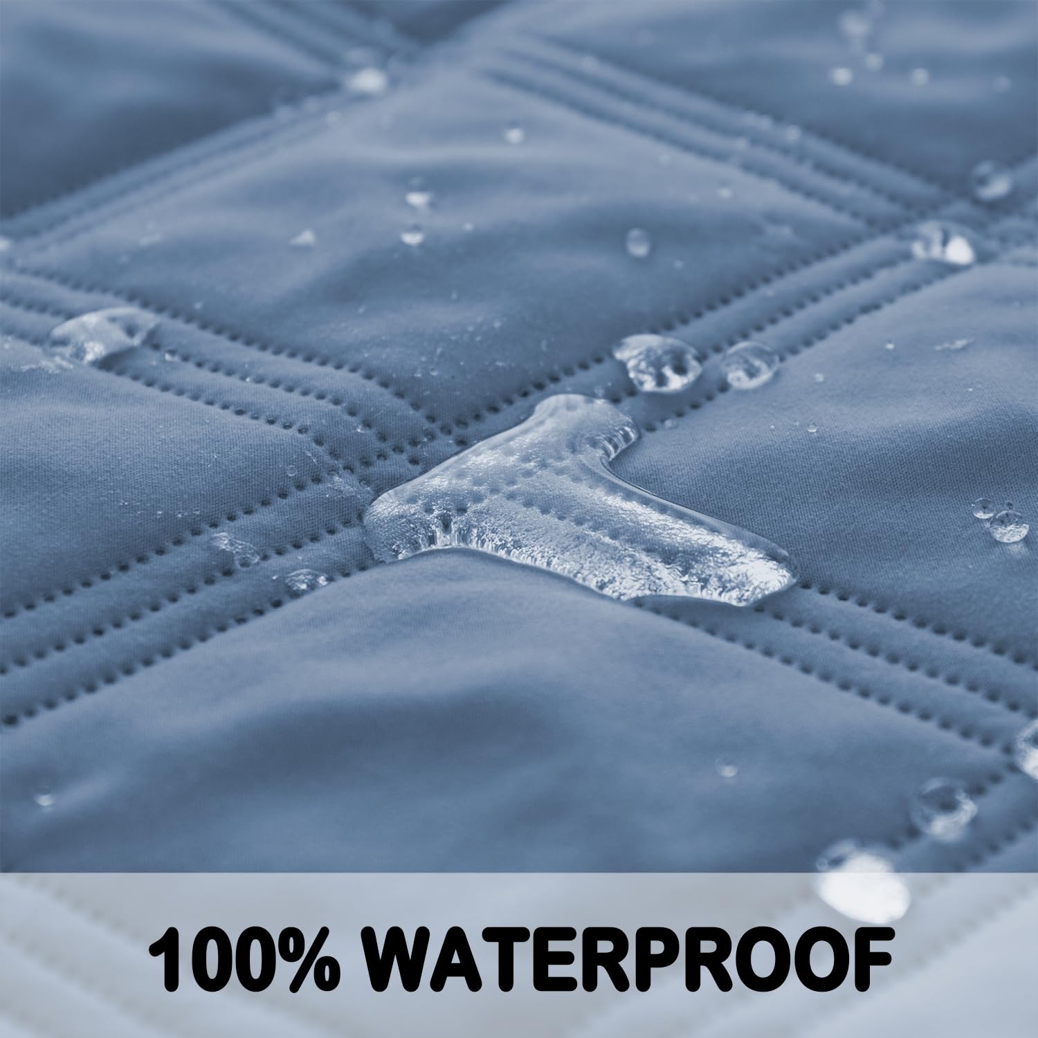 Fuguitex waterproof couch cover for dogs keeps sofas clean while your pet enjoys dry comfort.