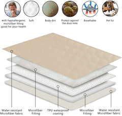 Fuguitex dog couch cover protects furniture from fur, dirt, and wear.