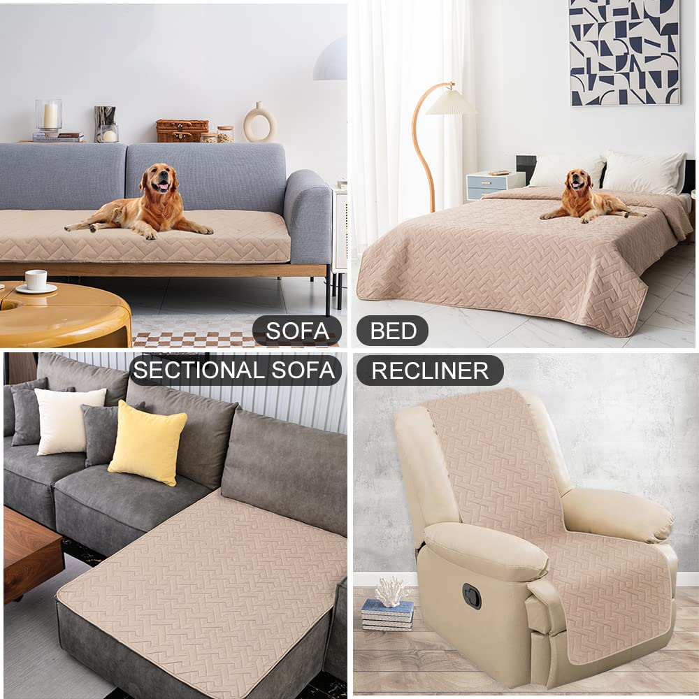 Fuguitex multiple-sizes dog bed cover fits different furniture dimensions