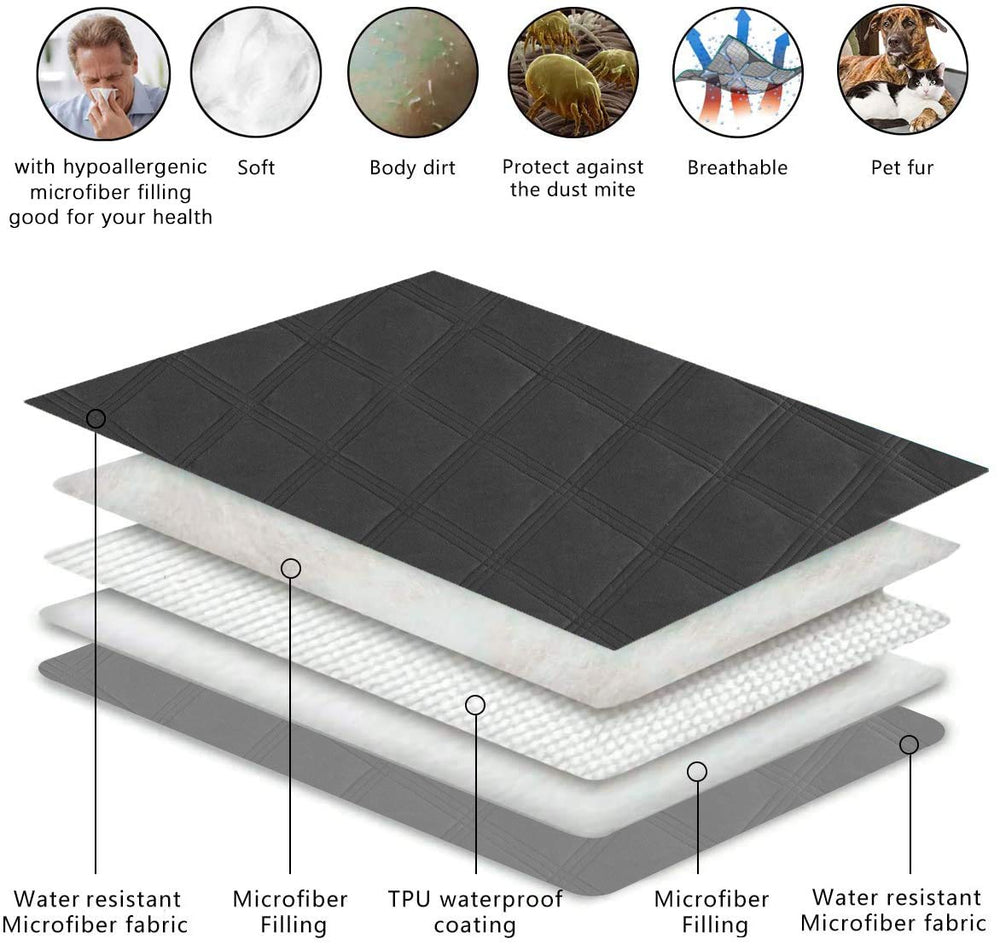 Protector de sofá impermeable con membrana interna evita filtraciones.
