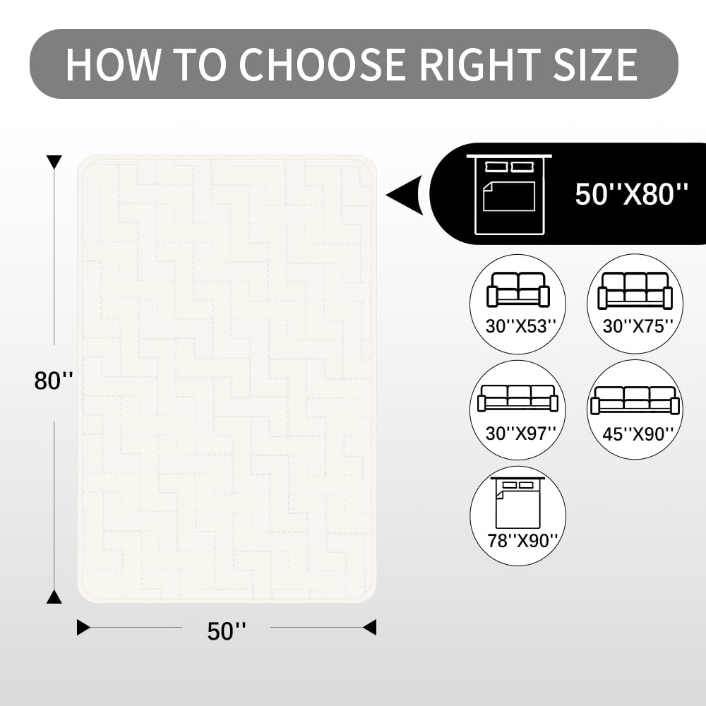 Fuguitex waterproof dog bed cover anti-slip design stays securely in place.