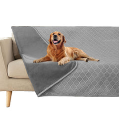Fuguitex waterproof dog blanket 40x60 on couch, cozy protection
