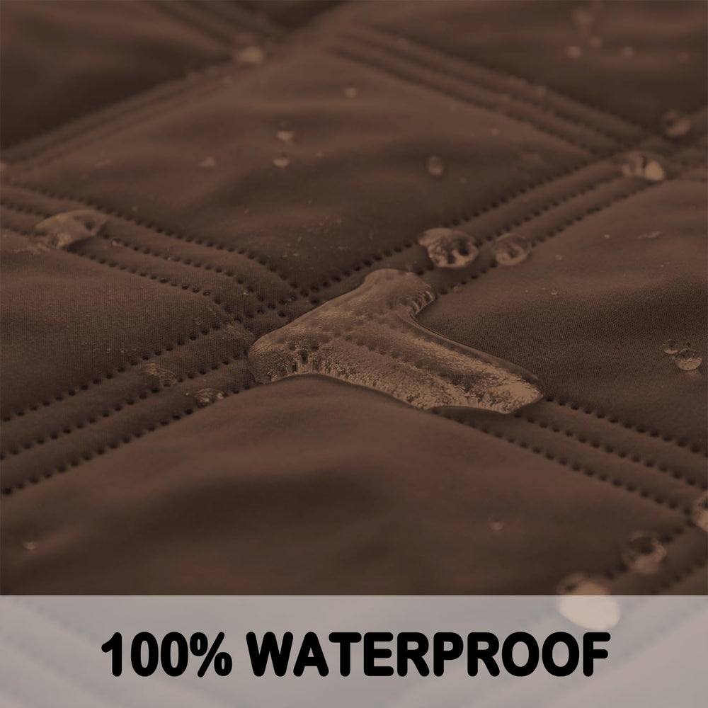Fuguitex reversible dog blanket chocolate side shows two-color coverage