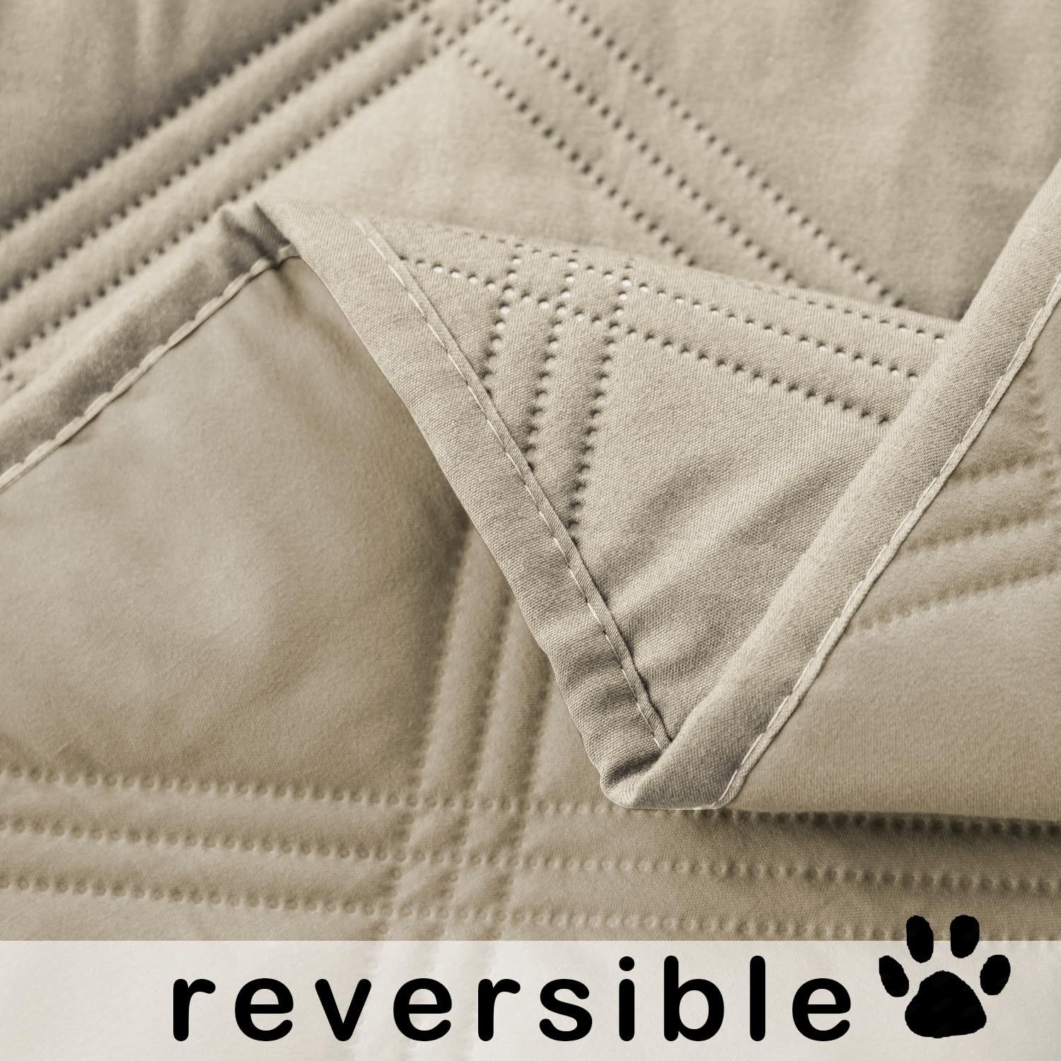 Fuguitex dog blanket protects couches from fur and spills during lounging.