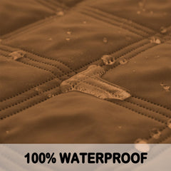 Fuguitex waterproof dog blanket reversible color brown offers cozy two-tone setup
