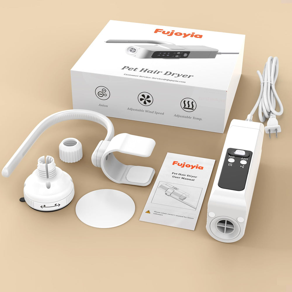 Fujoyia Pet Hair Dryer supports travel grooming for shows and professional use.