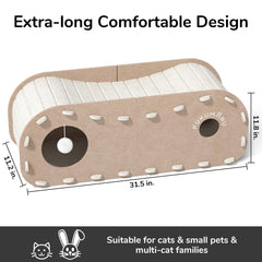 FUKUMARU cat bed assembly in progress demonstrates quick, tool-free setup.
