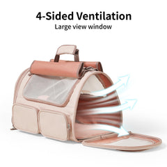 FUKUMARU cat carrier four doors enable easy loading from multiple angles