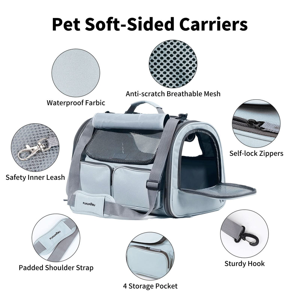 FUKUMARU cat carrier four-entry-doors eases loading from multiple sides.
