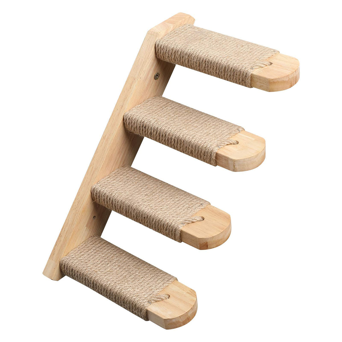 FUKUMARU Cat Climbing Shelf wall-mounted installation demonstrates easy setup and space-saving cat furniture.