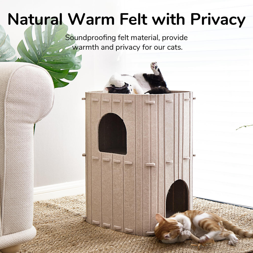 FUKUMARU Cat House easy assembly and quick cleaning ready.