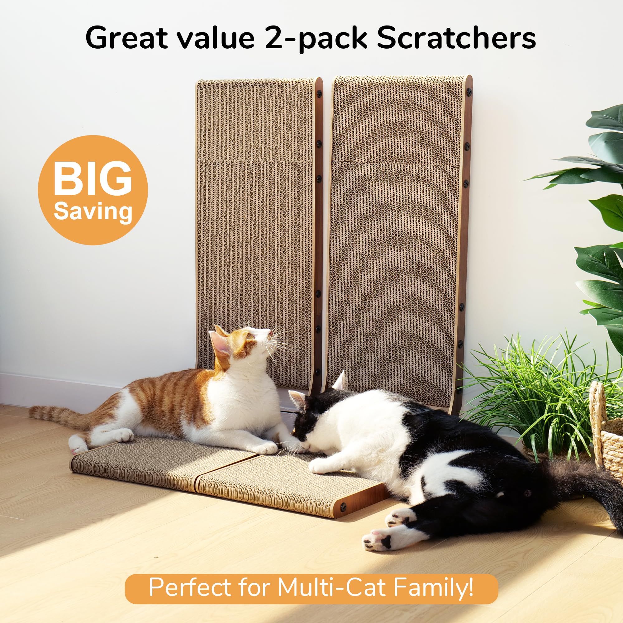 FUKUMARU Cat Scratcher assembly guide image, quick setup with included tools