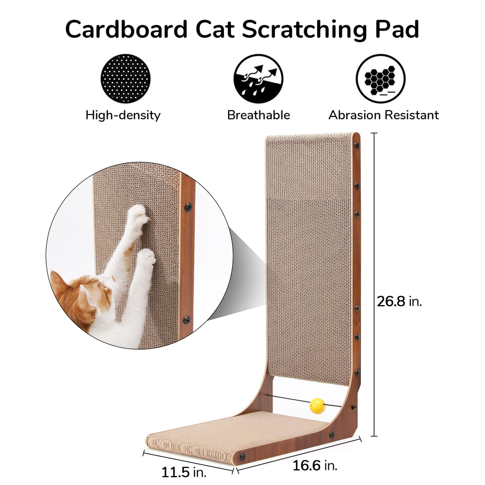 FUKUMARU Cat Scratcher ball toy interaction; added play incentive