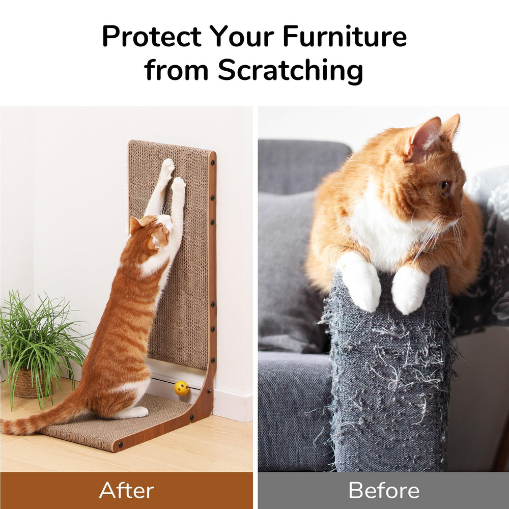 FUKUMARU Cat Scratcher dimensions; 26.8 x 16.6 x 11.5 inches