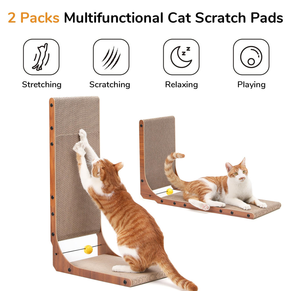 FUKUMARU Cat Scratcher durable cardboard surface, long-lasting scratching