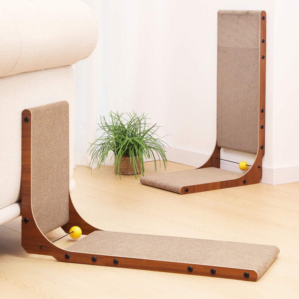FUKUMARU Cat Scratcher room placement idea; fits living room or bedroom