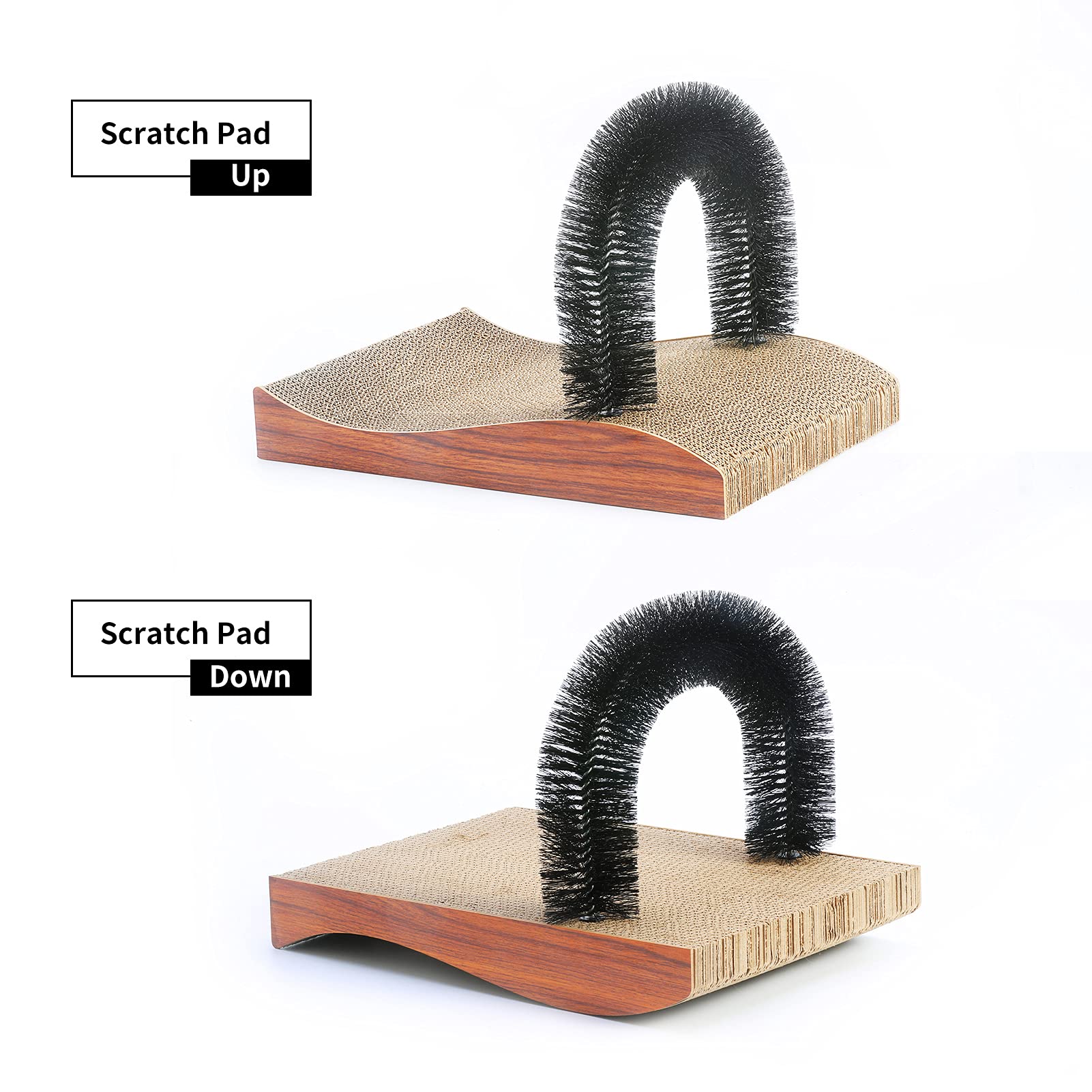 FUKUMARU cat self-groomer 2-0 version arch highlights enhanced durability.