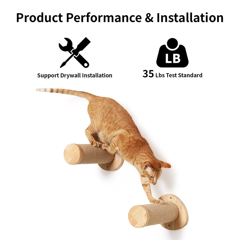 FUKUMARU cat step drywall install highlights easy, secure setup ensuring safe vertical exercise.