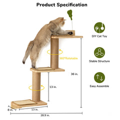 FUKUMARU cat wall shelves cat-perch-platform offers safe resting spot for naps.