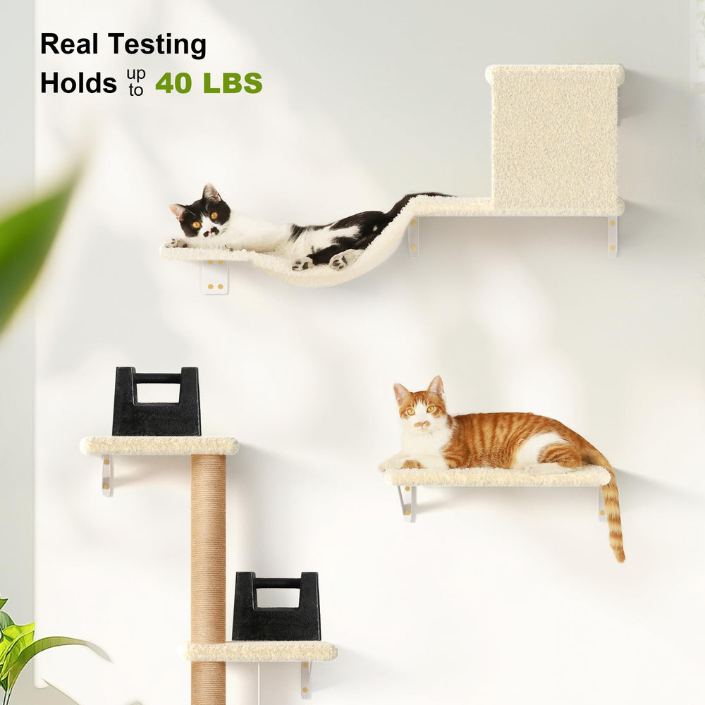 FUKUMARU cat wall shelves cat wall bed provides a cozy resting spot with secure design.