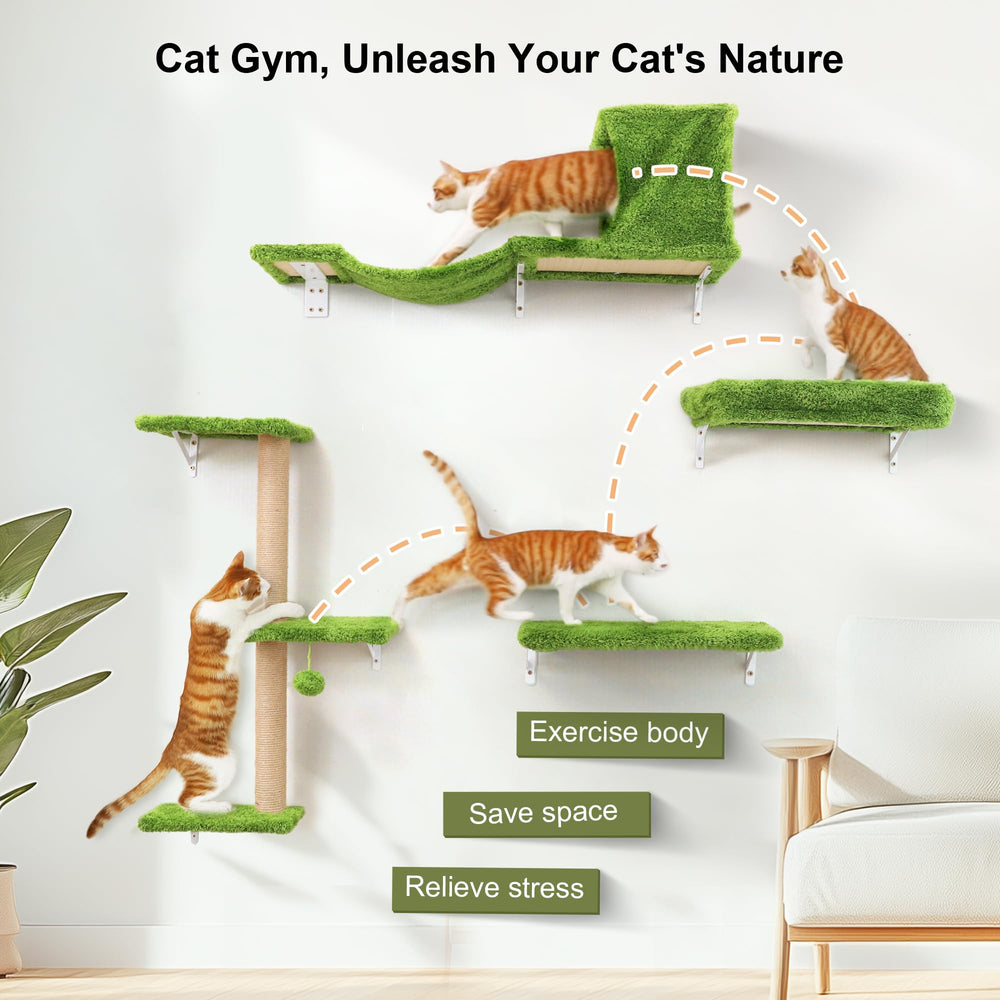 FUKUMARU cat wall shelves drywall installation demonstrates stable mounting