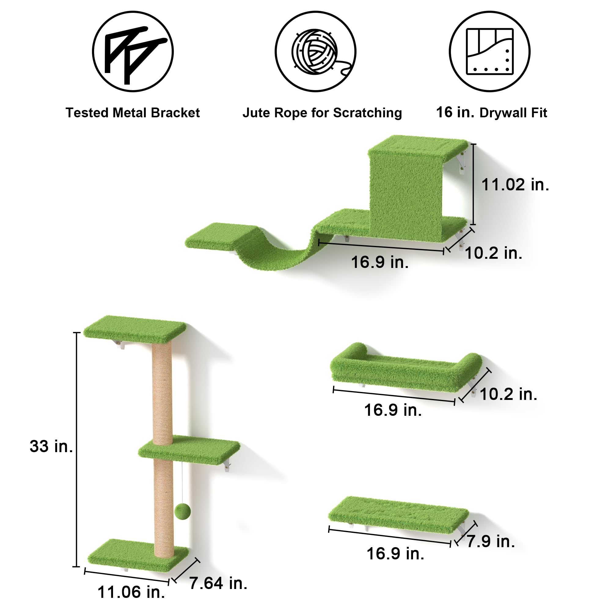 FUKUMARU cat wall shelves mounted studs confirms strong support