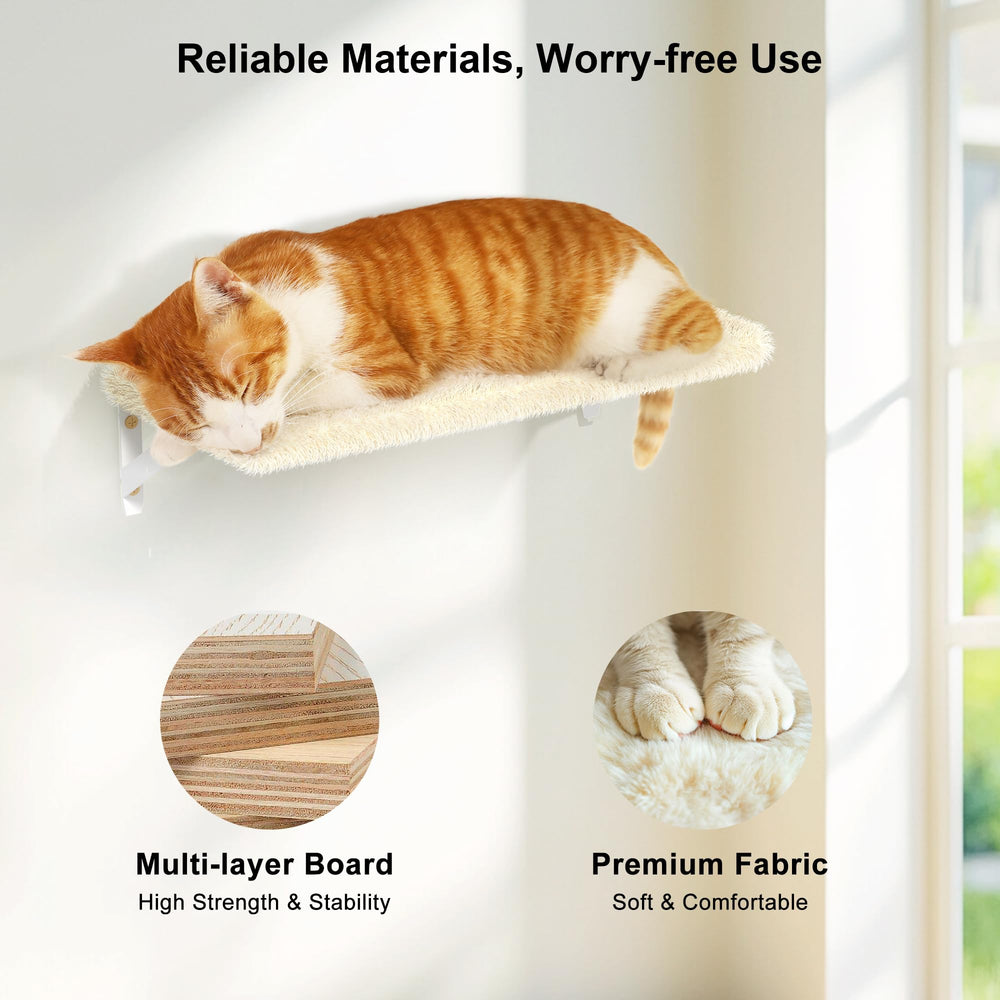 FUKUMARU cat wall shelves scratching post offers a dedicated outlet for scratching.