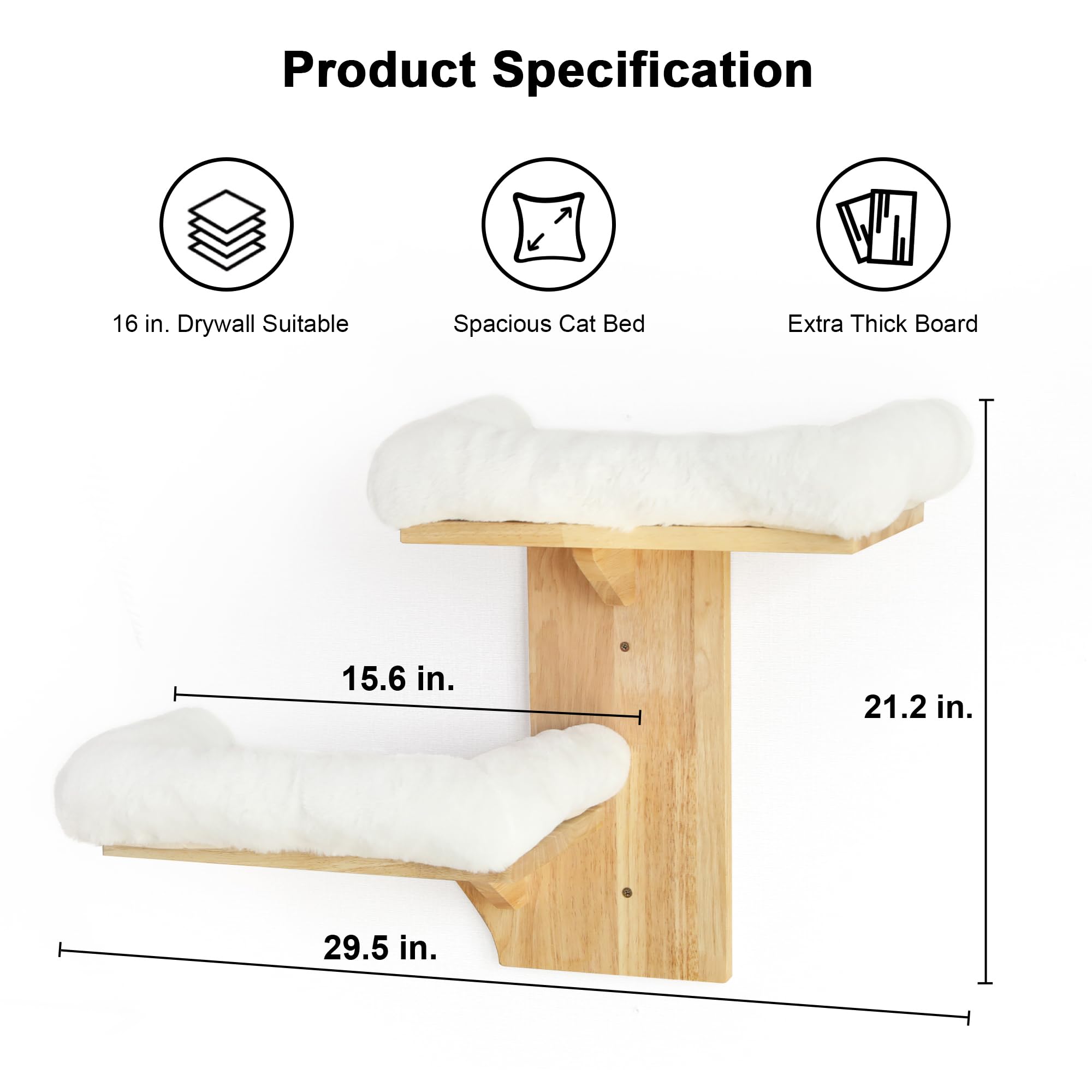 FUKUMARU cat wall shelves space saving vertical design