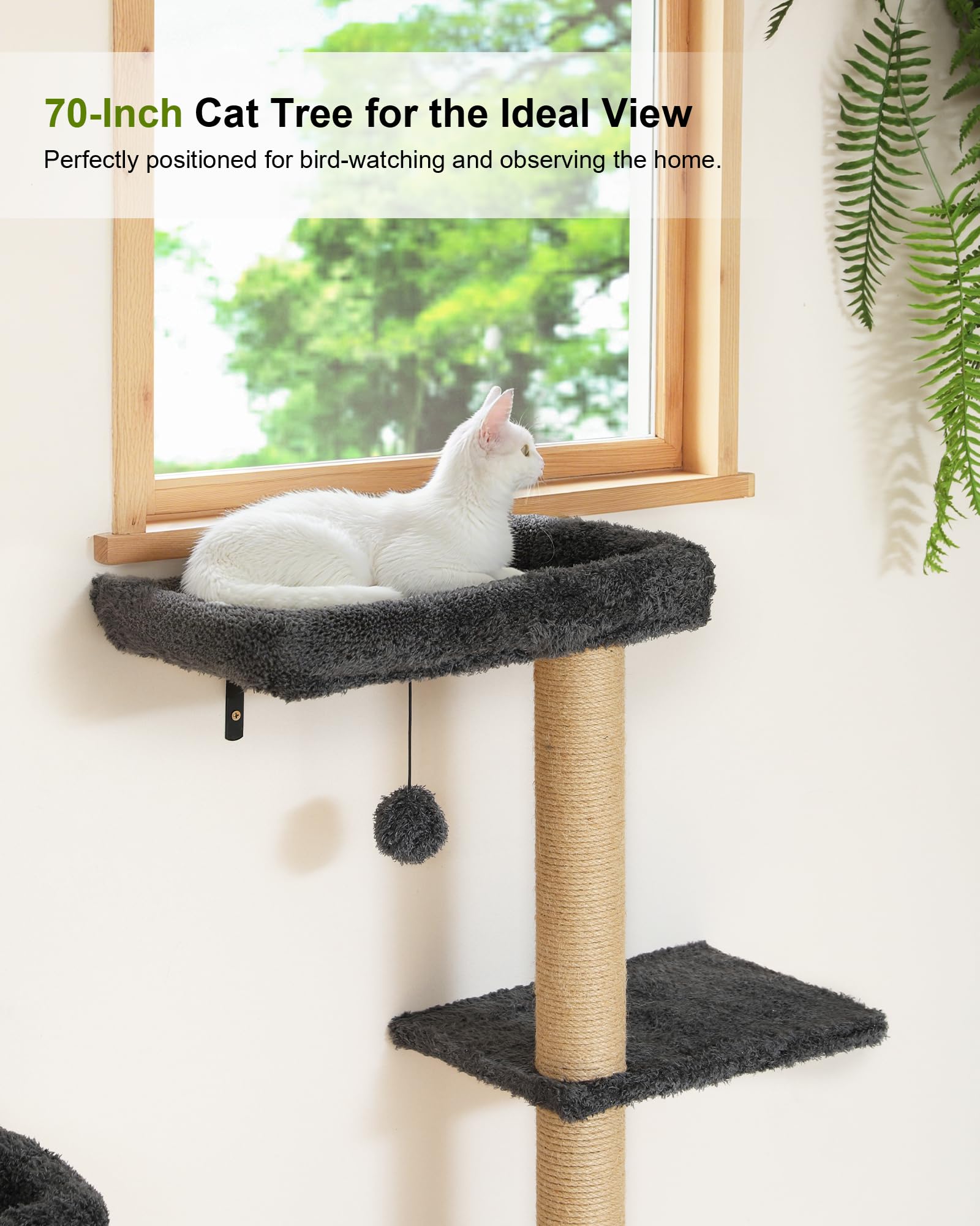 FUKUMARU space-saving vertical cat furniture frees floor space