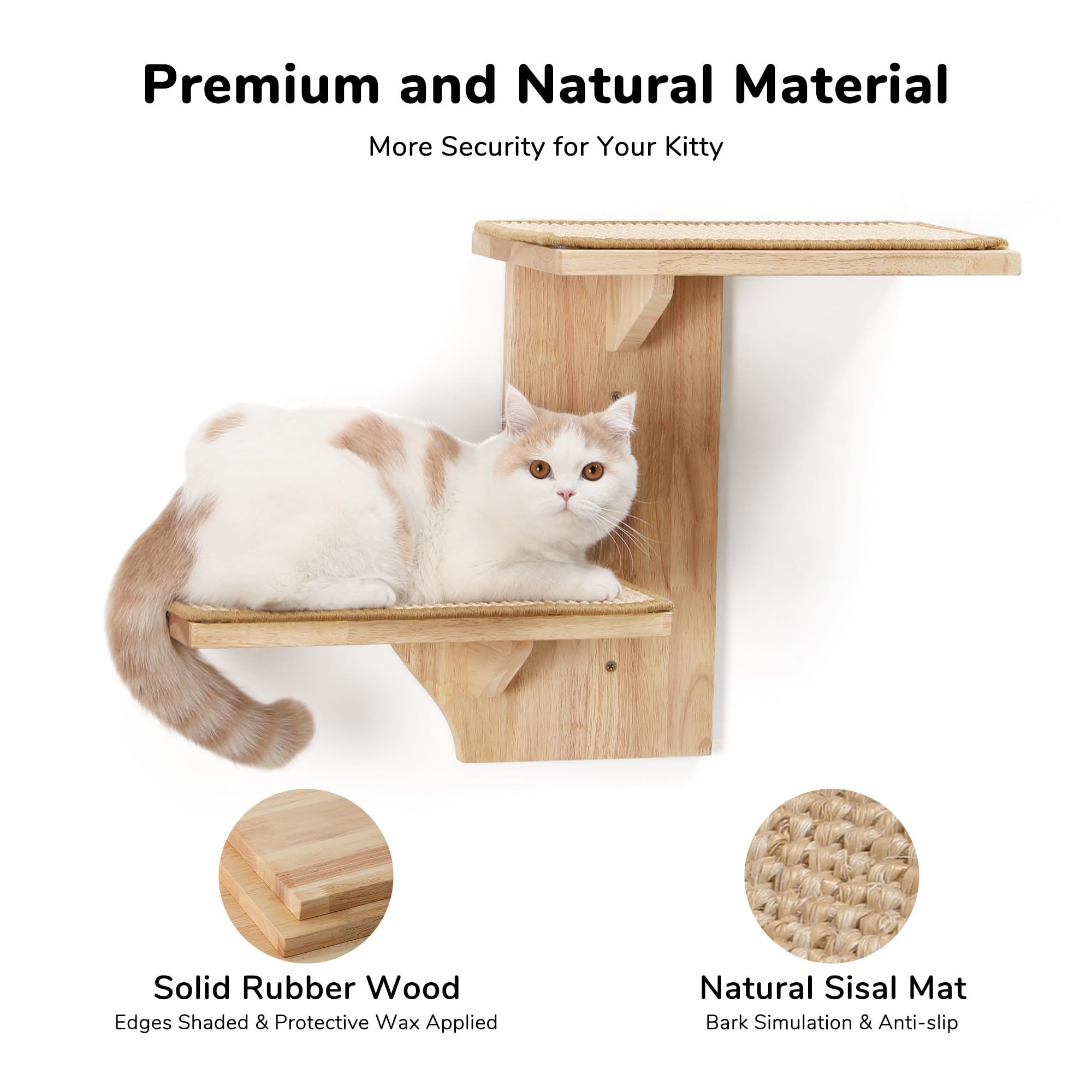 FUKUMARU cat wall shelves tree-shaped decor adds style while entertaining cats.