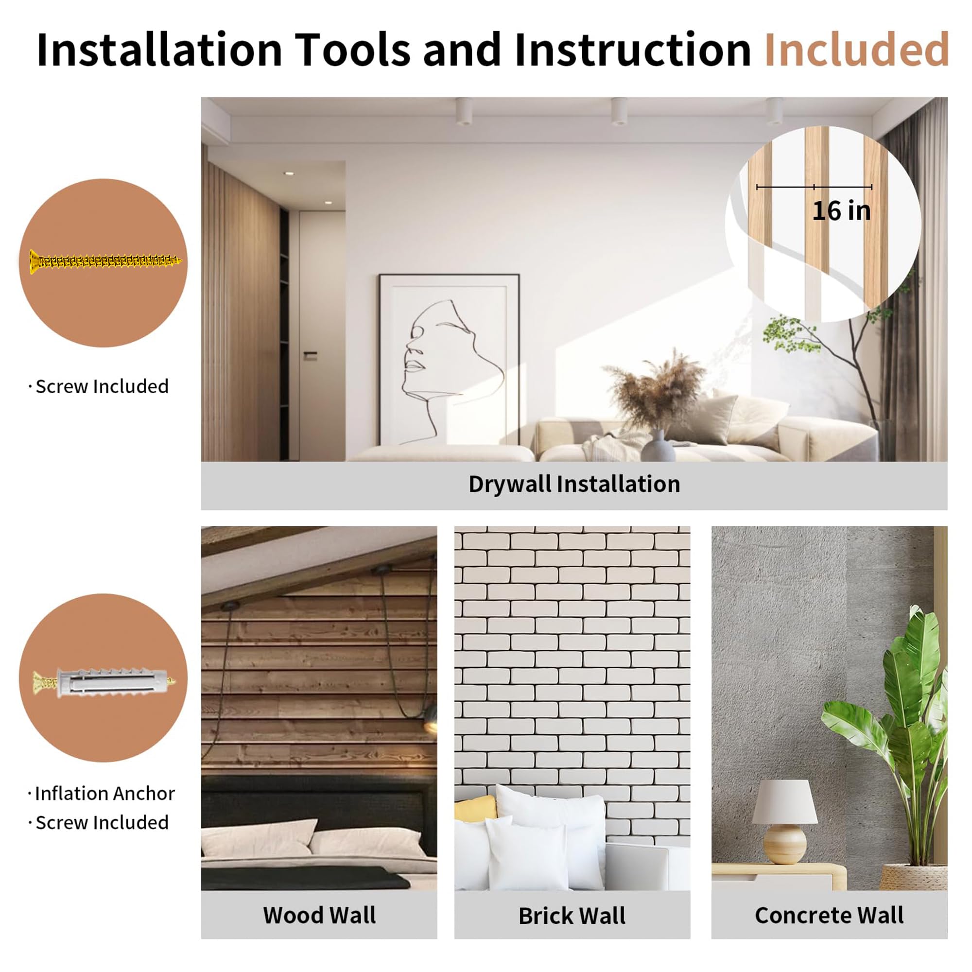 FUKUMARU Cat Wall Scratcher minimalist design blends with various home decors.
