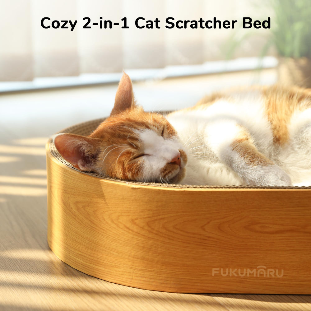 FUKUMARU modern cat furniture blends with natural color in any room.