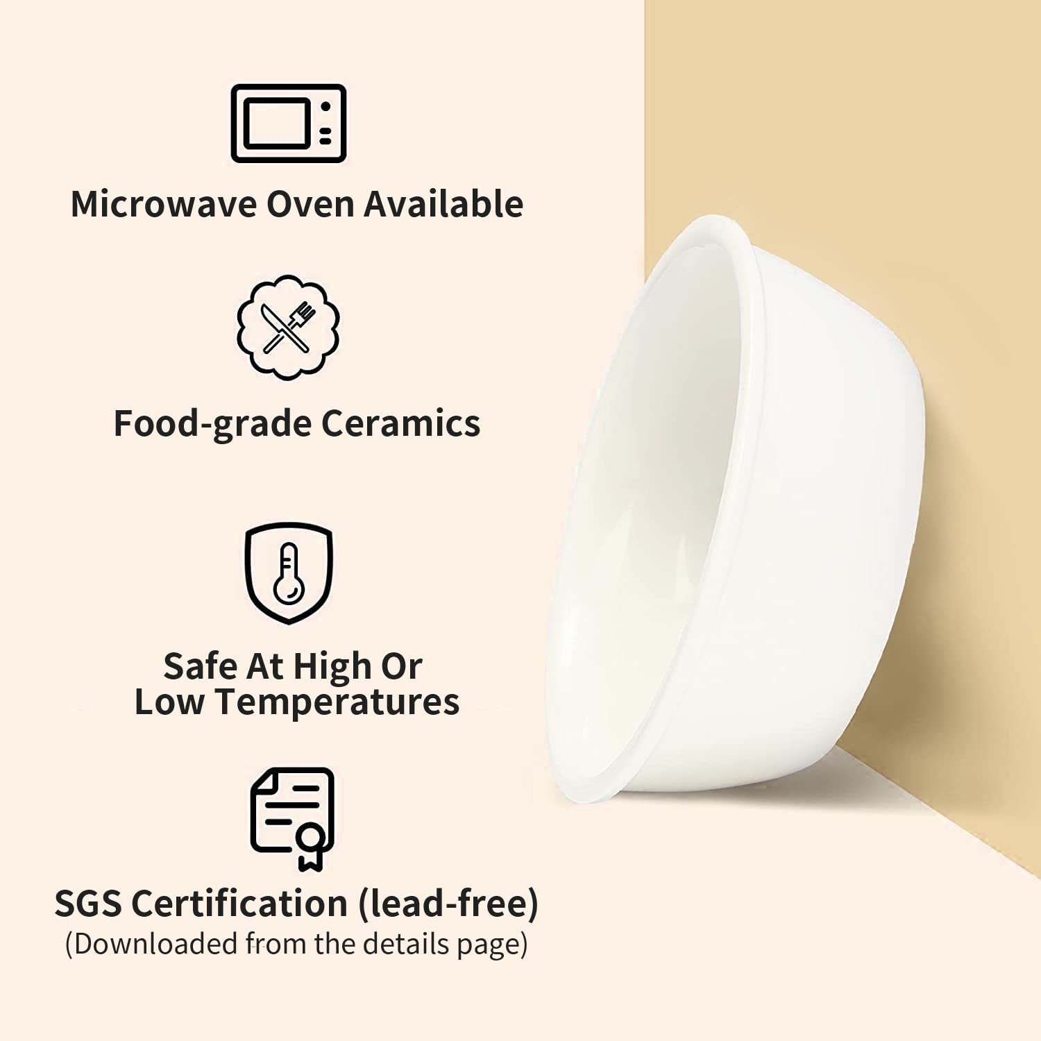 FUKUMARU non-slip design prevents bowls from sliding during feeding.