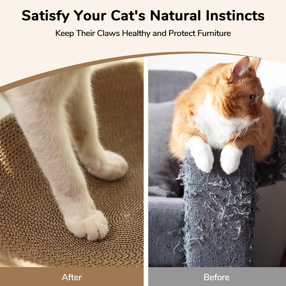 FUKUMARU non-toxic corrugated cardboard designed for curious paws.