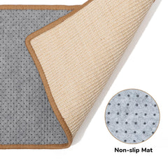 FUKUMARU Sisal surface close-up highlighting eco-friendly natural fibers
