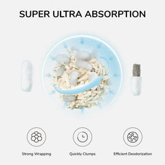 FUKUMARU tofu litter is dust-free, keeping paws clean and home tidy.