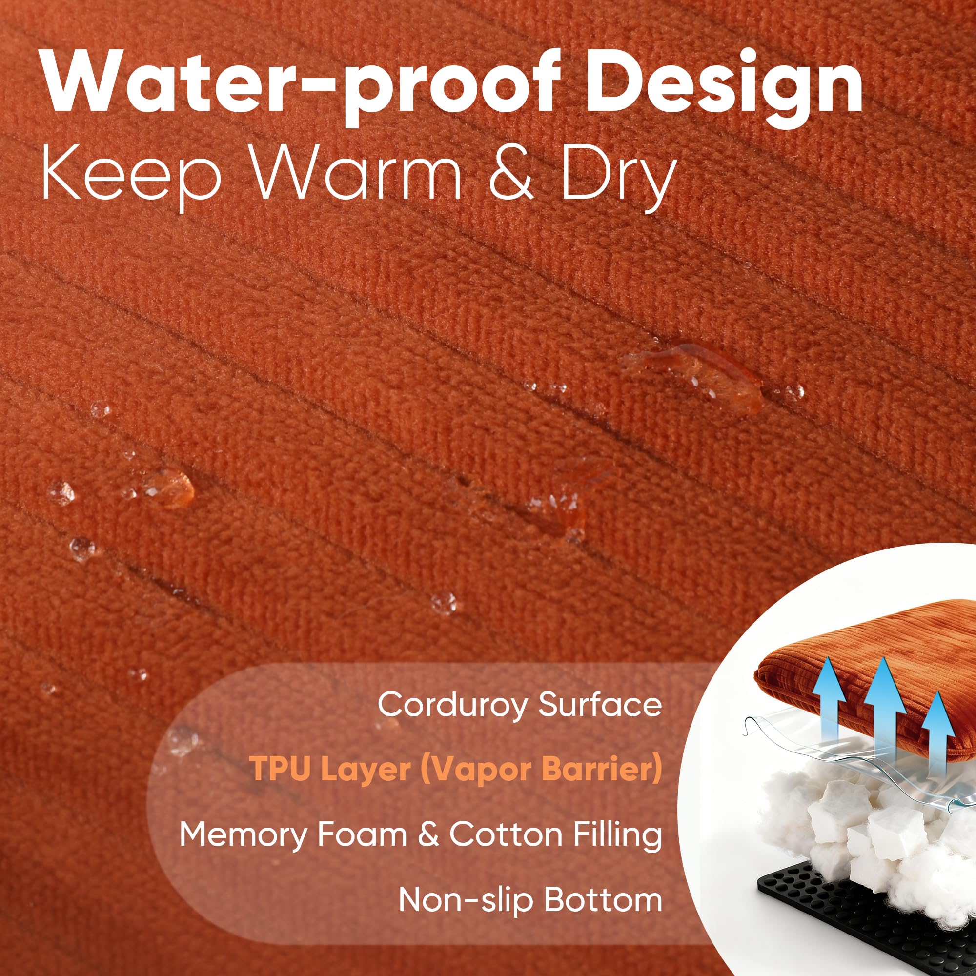 FUKUMARU washable cover image demonstrates easy zipper access for quick cleaning