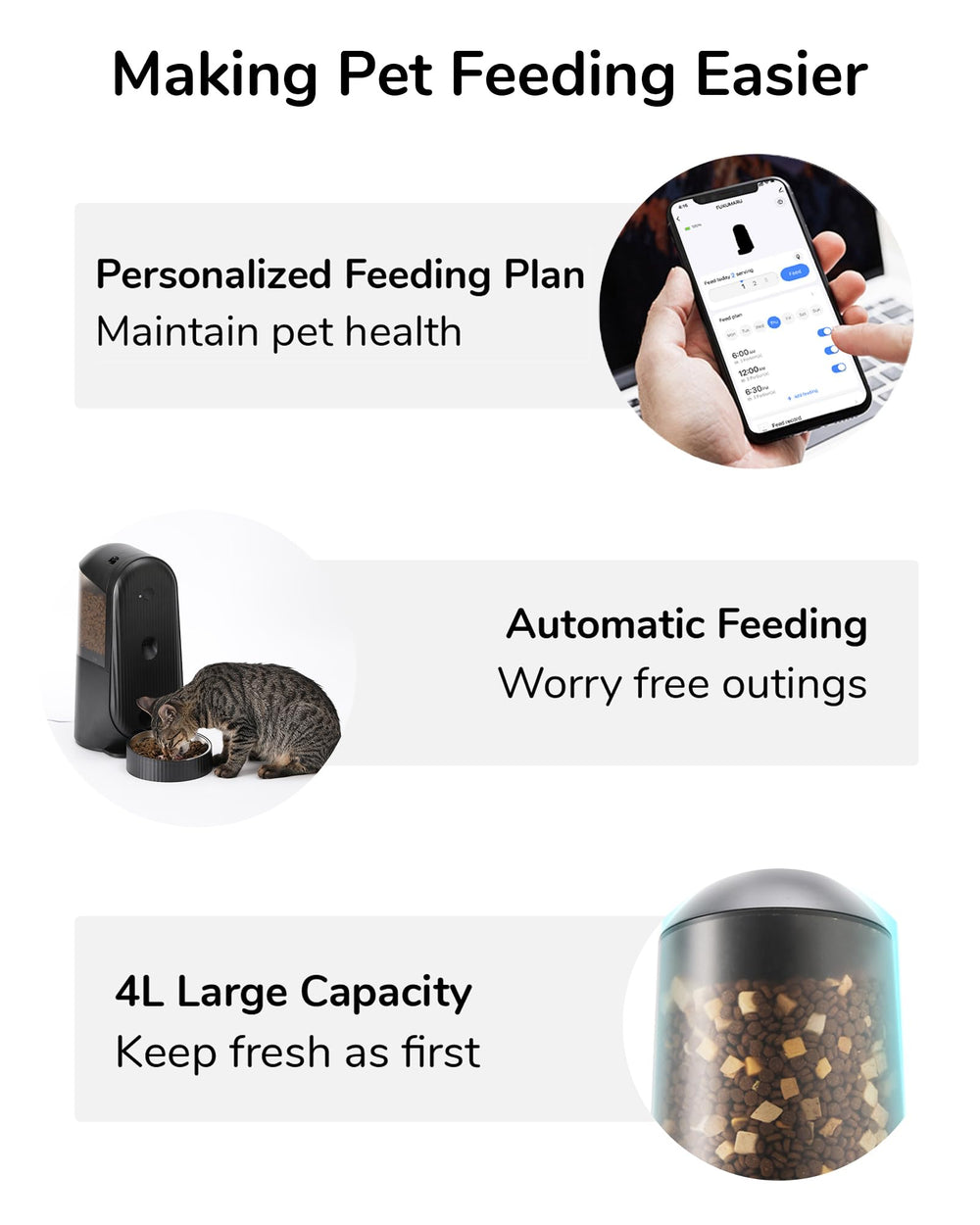 FUKUMARU pet communication feature with two way audio for guidance.
