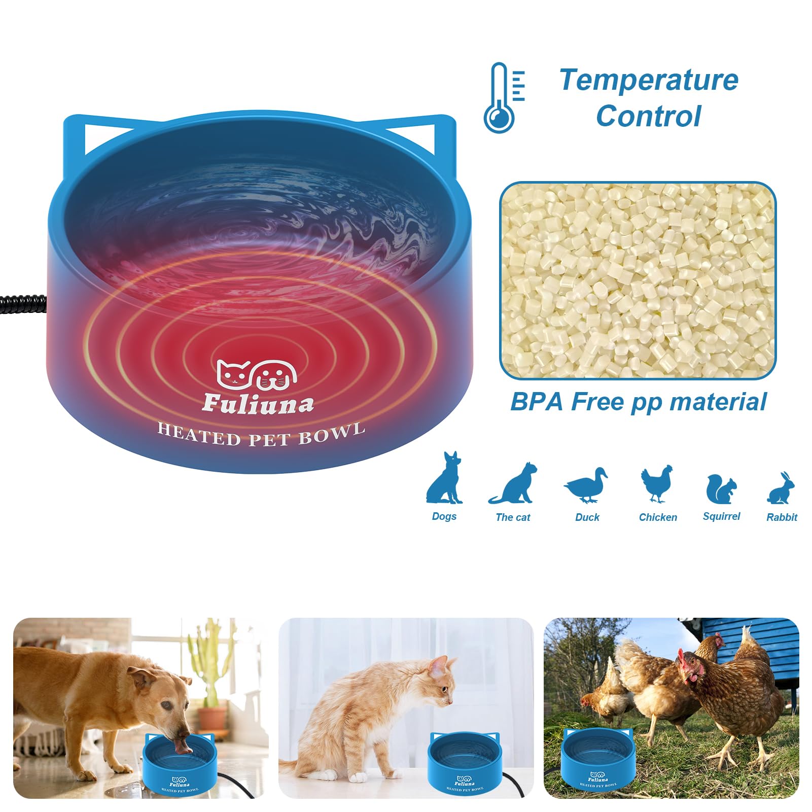 Fuliuna chew-resistant power cord closeup demonstrates durability against pet chewing.
