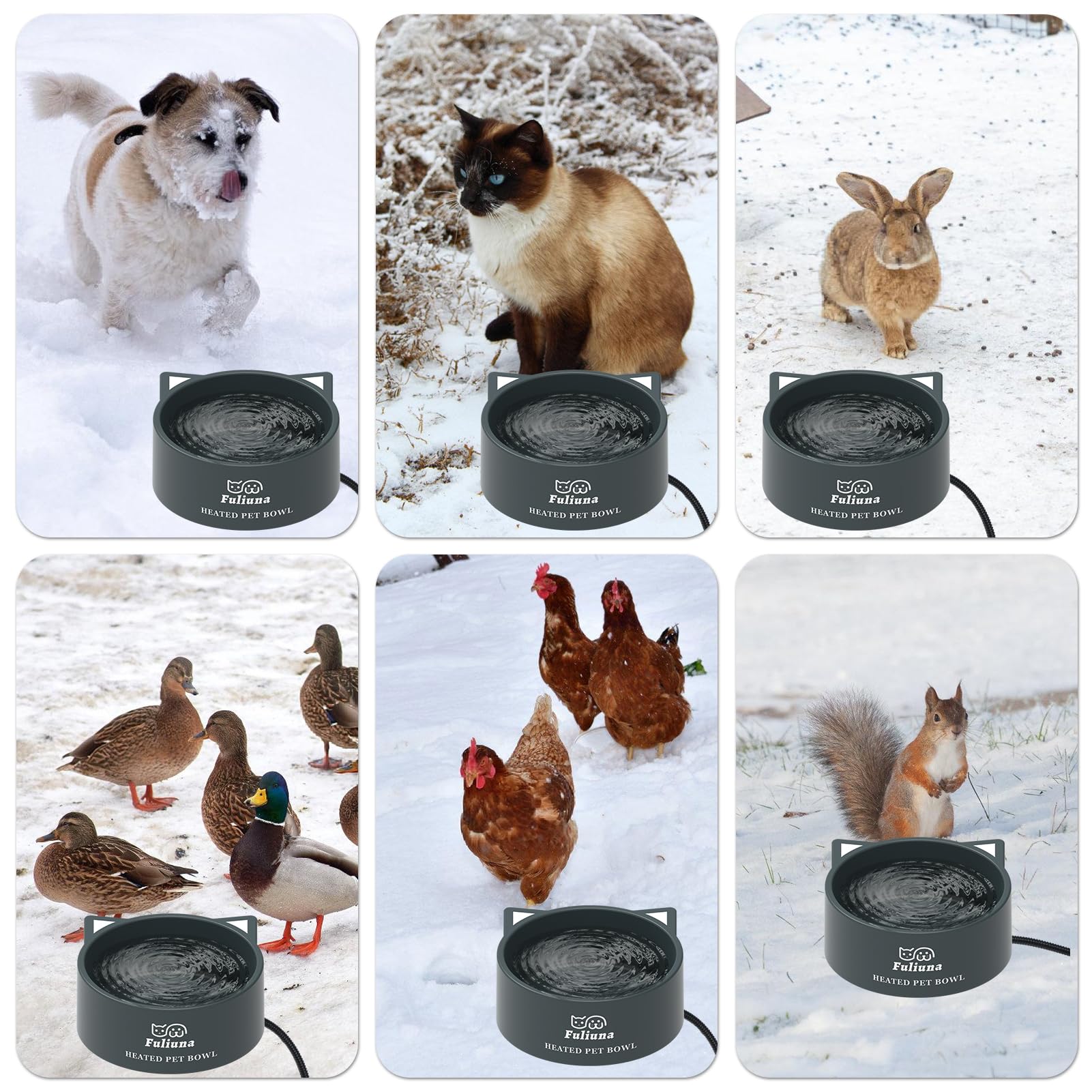 Fuliuna multi-pet use suitable for dogs, cats, rabbits indoors or outdoors.