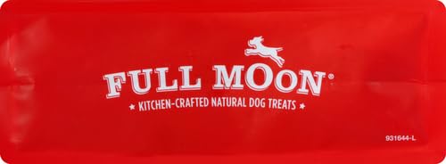 Full Moon Beef Jerky dog being rewarded during walk.