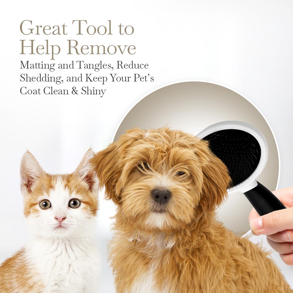 Fuller Brush Slicker Pet Brush removes matted hair gently
