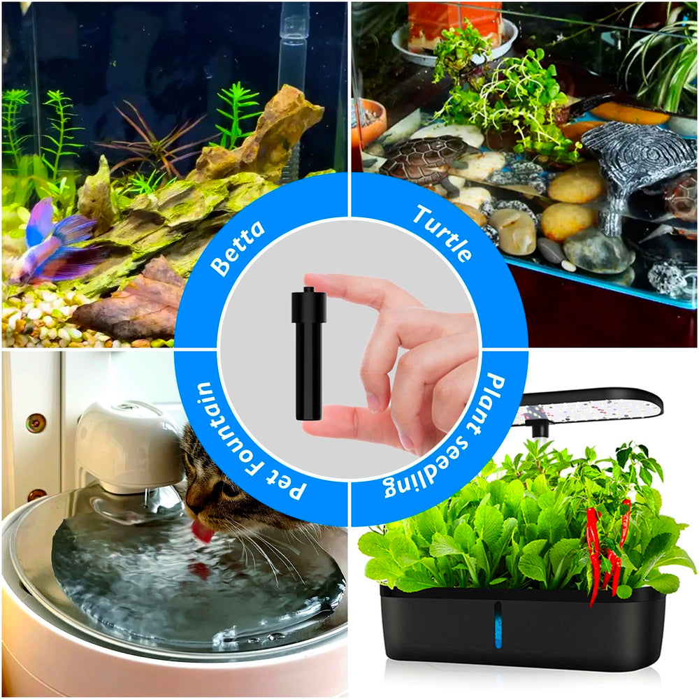 FUMAK compact betta nano-tank setup image illustrates space-saving design and efficient warm environment.