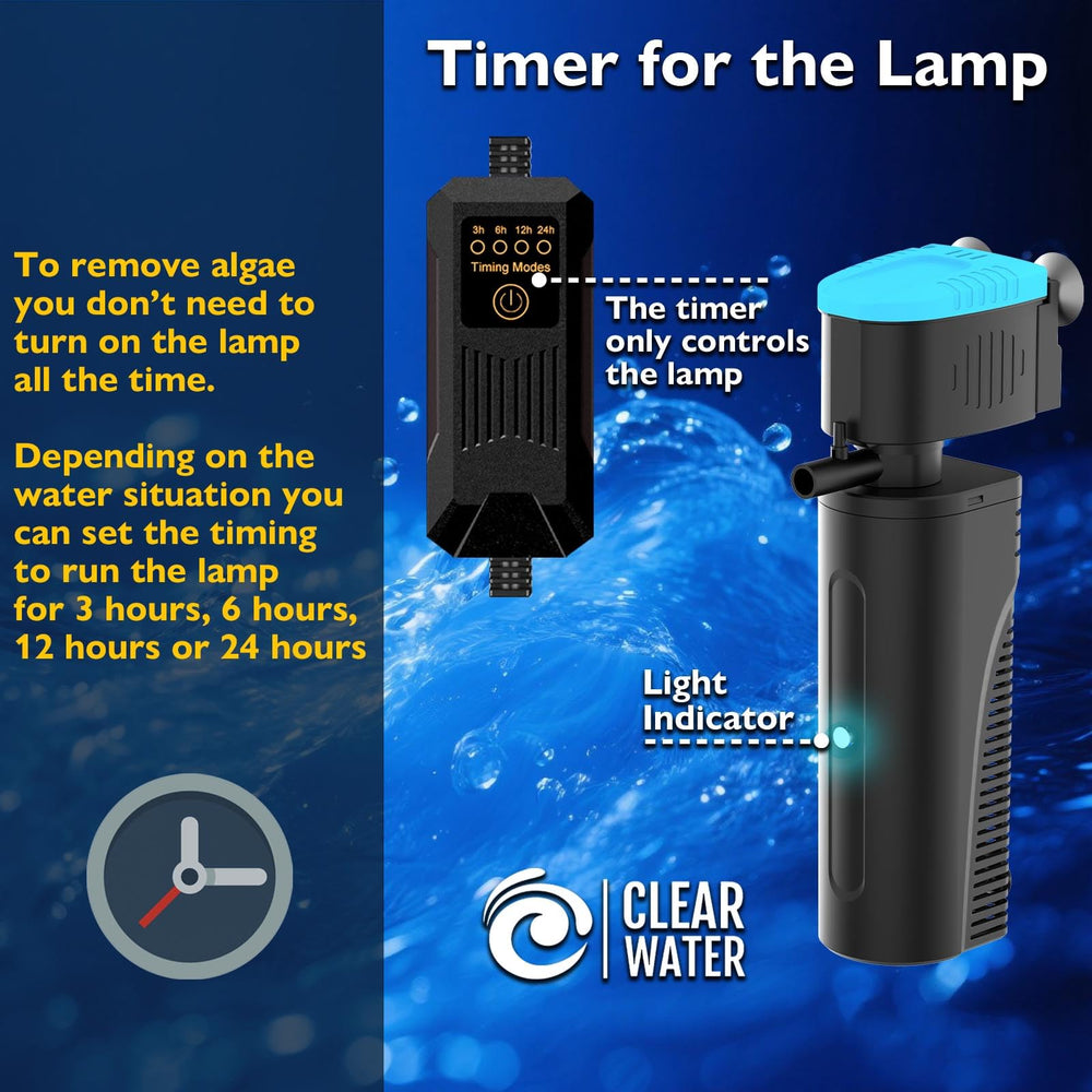 FUMAK filter sponge traps impurities to help maintain clarity.