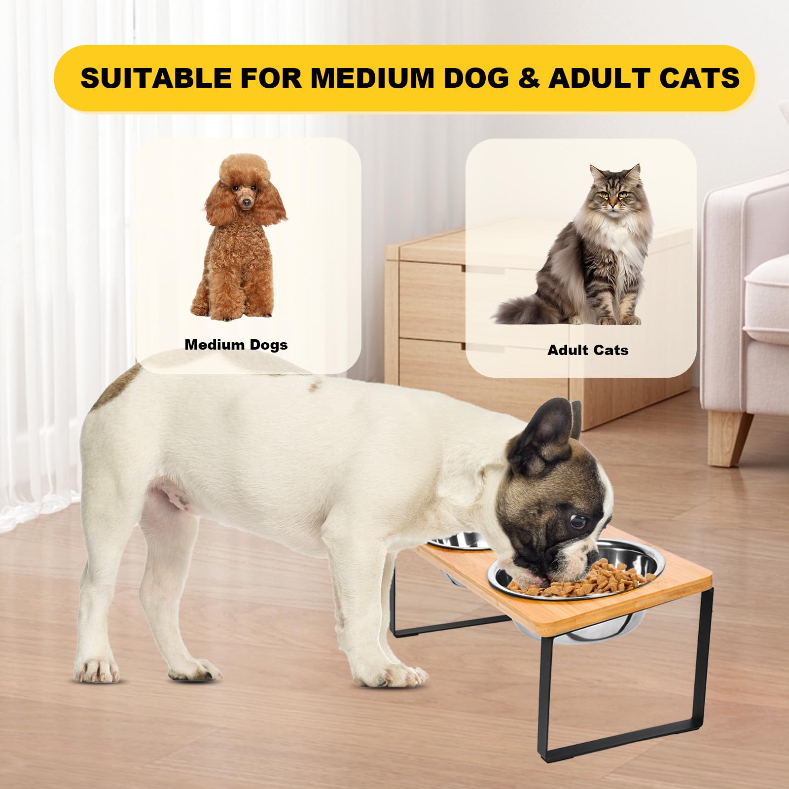 FUNACAY anti-slip mats under legs keep feeding stable.